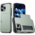 Shockproof Armor Phone Case with Card Slot, For iPhone Air, For iPhone 16 Pro Max, For iPhone 16 Pro, For iPhone 16 Plus