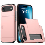 Shockproof Armor Phone Case with Card Slot, For iPhone Air, For iPhone 16 Pro Max, For iPhone 16 Pro, For iPhone 16 Plus