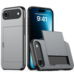 Shockproof Armor Phone Case with Card Slot, For iPhone Air, For iPhone 16 Pro Max, For iPhone 16 Pro, For iPhone 16 Plus