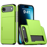 Shockproof Armor Phone Case with Card Slot, For iPhone Air, For iPhone 16 Pro Max, For iPhone 16 Pro, For iPhone 16 Plus