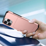 Shockproof Armor Phone Case with Card Slot, For iPhone Air, For iPhone 16 Pro Max, For iPhone 16 Pro, For iPhone 16 Plus