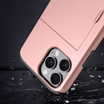 Shockproof Armor Phone Case with Card Slot, For iPhone Air, For iPhone 16 Pro Max, For iPhone 16 Pro, For iPhone 16 Plus