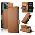 Side Buckle Magnetic Frosted Leather Phone Case, For iPhone 13 Pro Max, For iPhone 13 Pro, For iPhone 13, For iPhone 13 mini, For iPhone 12 / 12 Pro, For iPhone 12 Pro Max