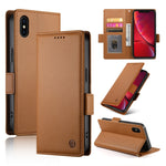 Side Buckle Magnetic Frosted Leather Phone Case, For iPhone 12 mini, For iPhone 11 Pro Max, For iPhone 11, For iPhone 11 Pro, For iPhone X / XS, For iPhone XR