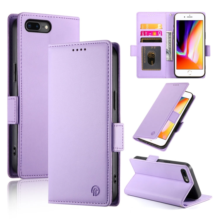 Side Buckle Magnetic Frosted Leather Phone Case, For iPhone XS Max, For iPhone 8 Plus / 7 Plus