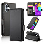 Side Buckle Magnetic Frosted Leather Phone Case, For iPhone 16 Pro, For iPhone 16 Plus, For iPhone 16, For iPhone 15 Pro Max, For iPhone 15 Pro, For iPhone 15 Plus
