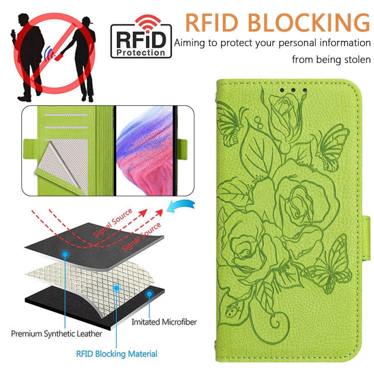 Embossed Rose RFID Anti-theft Leather Phone Case, For iPhone 11 Pro Max, For iPhone 11, For iPhone 11 Pro, For iPhone XS / X, For iPhone XR, For iPhone XS Max, For iPhone 8 Plus / 7 Plus