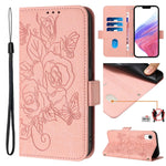 Embossed Rose RFID Anti-theft Leather Phone Case, For iPhone 11 Pro Max, For iPhone 11, For iPhone 11 Pro, For iPhone XS / X, For iPhone XR, For iPhone XS Max, For iPhone 8 Plus / 7 Plus