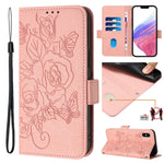 Embossed Rose RFID Anti-theft Leather Phone Case, For iPhone 11 Pro Max, For iPhone 11, For iPhone 11 Pro, For iPhone XS / X, For iPhone XR, For iPhone XS Max, For iPhone 8 Plus / 7 Plus