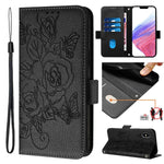 Embossed Rose RFID Anti-theft Leather Phone Case, For iPhone 11 Pro Max, For iPhone 11, For iPhone 11 Pro, For iPhone XS / X, For iPhone XR, For iPhone XS Max, For iPhone 8 Plus / 7 Plus