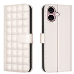 Square Texture Leather Phone Case, For iPhone 18 Pro Max/17 Pro Max, For iPhone 17e / 16e, For iPhone 16 Pro Max, For iPhone 16 Pro, For iPhone 16 Plus, For iPhone 16, For iPhone 15 Pro Max, For iPhone 15 Pro