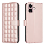 Square Texture Leather Phone Case, For iPhone 18 Pro Max/17 Pro Max, For iPhone 17e / 16e, For iPhone 16 Pro Max, For iPhone 16 Pro, For iPhone 16 Plus, For iPhone 16, For iPhone 15 Pro Max, For iPhone 15 Pro