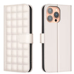 Square Texture Leather Phone Case, For iPhone 18 Pro Max/17 Pro Max, For iPhone 17e / 16e, For iPhone 16 Pro Max, For iPhone 16 Pro, For iPhone 16 Plus, For iPhone 16, For iPhone 15 Pro Max, For iPhone 15 Pro