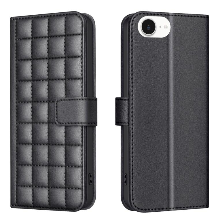 Square Texture Leather Phone Case, For iPhone 18 Pro Max/17 Pro Max, For iPhone 17e / 16e, For iPhone 16 Pro Max, For iPhone 16 Pro, For iPhone 16 Plus, For iPhone 16, For iPhone 15 Pro Max, For iPhone 15 Pro