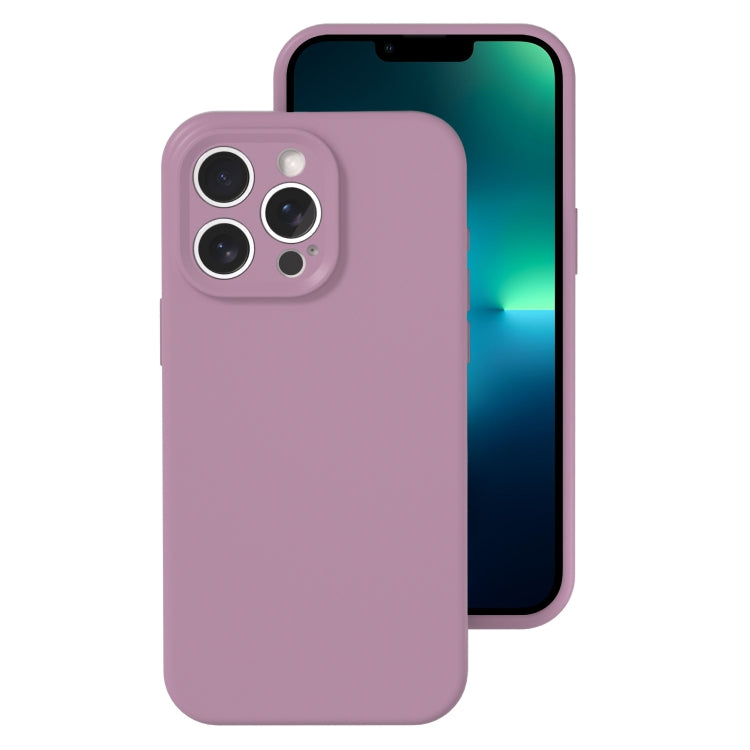 Precise Hole Liquid Silicone Jelly Color Full Coverage Phone Case, For iPhone 13 Pro Max
