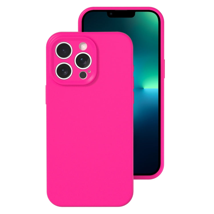 Precise Hole Liquid Silicone Jelly Color Full Coverage Phone Case, For iPhone 13 Pro Max