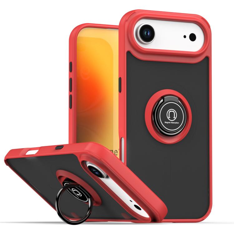 Q Shadow 1 Series TPU + PC Phone Case with Ring, For iPhone 17e / 16e, For iPhone 17 Pro Max, For iPhone 17 Pro, For iPhone 17, For iPhone Air, For iPhone 16 Pro Max
