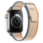 Dual-Section Loop Nylon Watch Band, For Apple Watch SE 2023 44mm, For Apple Watch SE 2023 40mm