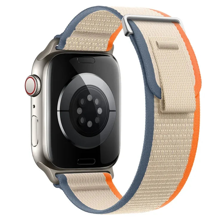 Dual-Section Loop Nylon Watch Band, For Apple Watch SE 2023 44mm, For Apple Watch SE 2023 40mm