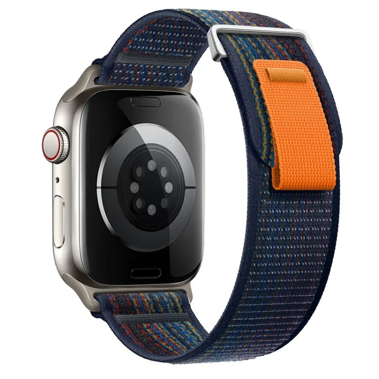 Dual-Section Loop Nylon Watch Band, For Apple Watch SE 2023 44mm, For Apple Watch SE 2023 40mm