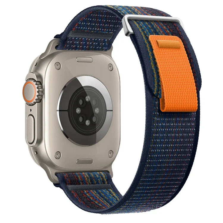 Dual-Section Loop Nylon Watch Band, For Apple Watch Ultra 2 49mm, For Apple Watch Series 9 45mm