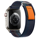 Dual-Section Loop Nylon Watch Band, For Apple Watch Ultra 2 49mm, For Apple Watch Series 9 45mm