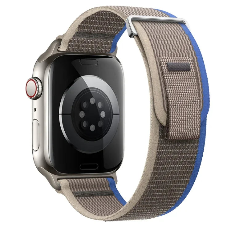 Dual-Section Loop Nylon Watch Band, For Apple Watch Ultra 2 49mm, For Apple Watch Series 9 45mm