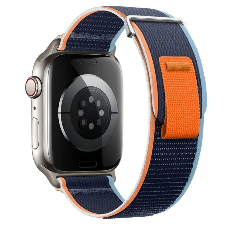 Dual-Section Loop Nylon Watch Band, For Apple Watch Ultra 2 49mm, For Apple Watch Series 9 45mm