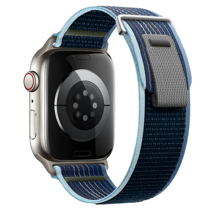 Dual-Section Loop Nylon Watch Band, For Apple Watch Series 8 41mm, For Apple Watch Series 8 45mm