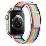 Dual-Section Loop Nylon Watch Band, For Apple Watch SE 2022 40mm, For Apple Watch SE 2022 44mm