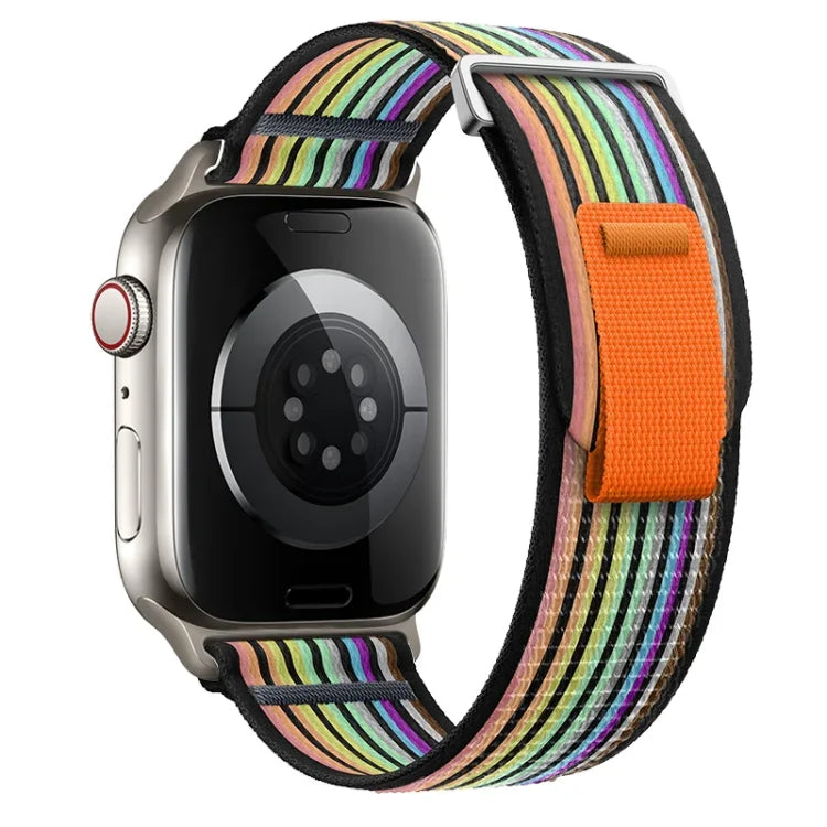 Dual-Section Loop Nylon Watch Band, For Apple Watch SE 2022 40mm, For Apple Watch SE 2022 44mm