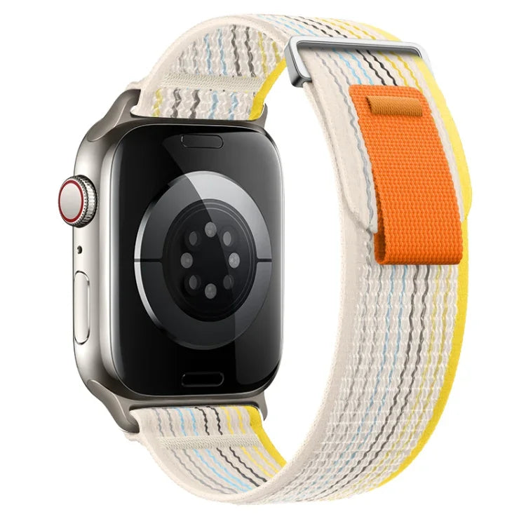 Dual-Section Loop Nylon Watch Band, For Apple Watch Series 7 41mm, For Apple Watch Series 7 45mm