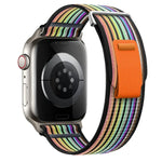 Dual-Section Loop Nylon Watch Band, For Apple Watch Series 6 40mm, For Apple Watch Series 6 44mm