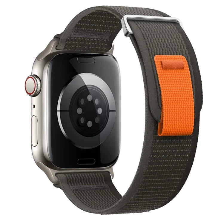 Dual-Section Loop Nylon Watch Band, For Apple Watch Series 6 40mm, For Apple Watch Series 6 44mm