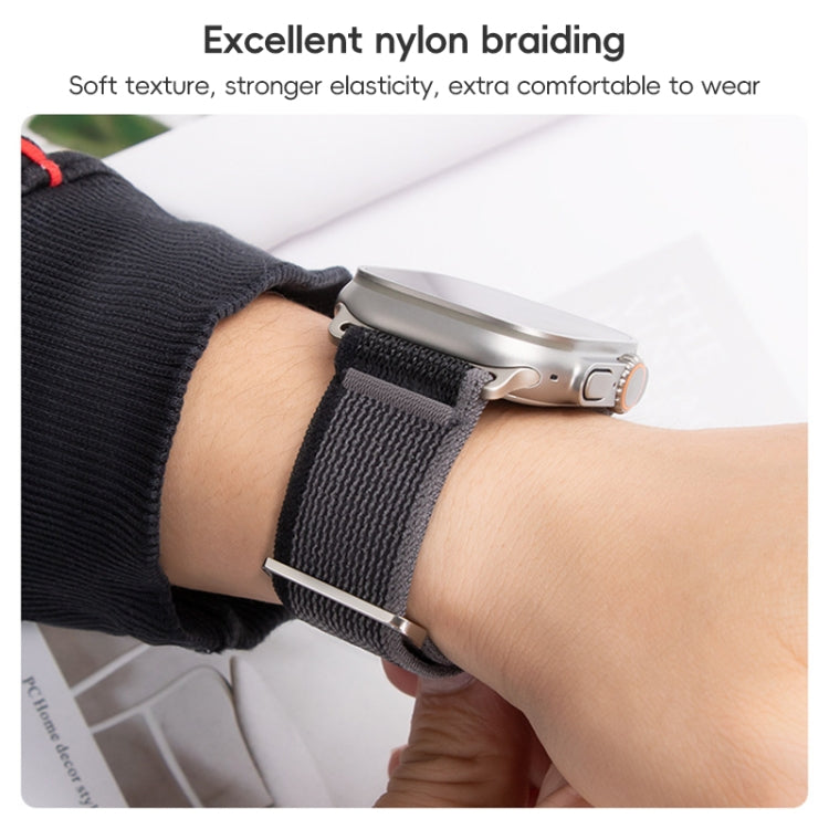 Dual-Section Loop Nylon Watch Band, For Apple Watch SE 2022 40mm, For Apple Watch SE 2022 44mm