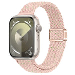 Slim Magnetic Buckle Nylon Braided Watch Band, For Apple Watch SE 2023 44mm, For Apple Watch SE 2023 40mm