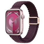 Slim Magnetic Buckle Nylon Braided Watch Band, For Apple Watch Series 9 41mm, For Apple Watch Ultra 49mm