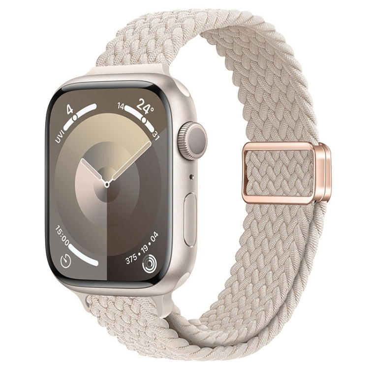 Slim Magnetic Buckle Nylon Braided Watch Band, For Apple Watch Series 9 41mm, For Apple Watch Ultra 49mm
