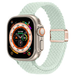 Slim Magnetic Buckle Nylon Braided Watch Band, For Apple Watch Series 9 41mm, For Apple Watch Ultra 49mm