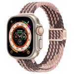 Slim Magnetic Buckle Nylon Braided Watch Band, For Apple Watch Series 9 41mm, For Apple Watch Ultra 49mm