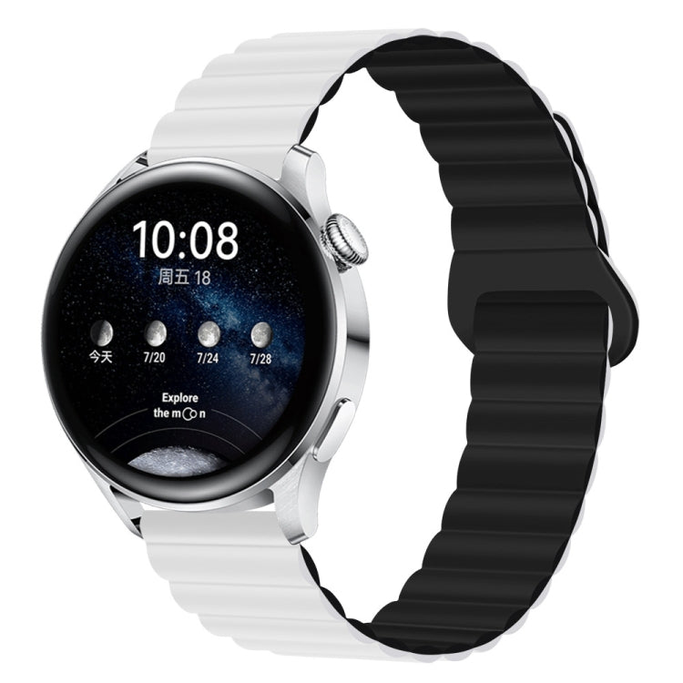 Two Color Magnetic Silicone Watch Band, 20mm