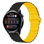 Two Color Magnetic Silicone Watch Band, 20mm