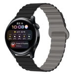Two Color Magnetic Silicone Watch Band, 20mm