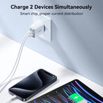 JOYROOM JR-TCF15 30W USB+USB-C / Type-C Fast Charger, EU Plug