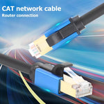 CAT8e Pure copper Computer Switch Router Ethernet Network LAN Cable, 2m, 3m, 5m, 8m, 10m, 15m, 20m, 30m