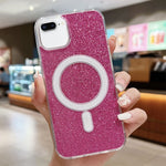 Acrylic Transparent Glitter MagSafe Phone Case, For iPhone XS Max, For iPhone 8 Plus / 7 Plus