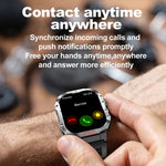 G45 2.01 inch Screen Silicone Strap 10m Waterproof Smart Watch, Support Flashlight / Bluetooth Call / HRV