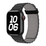 Tri-beads Magnetic Hoop Silicone Watch Band, For Apple Watch Series 4 44mm