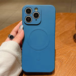 Solid Color Liquid Silicone MagSafe Magnetic Phone Case, For iPhone 11, For iPhone 11 Pro