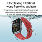 ET585 2.04 inch Silicone Strap IP68 Waterproof Smart Watch, Support ECG / Blood Composition Measurement